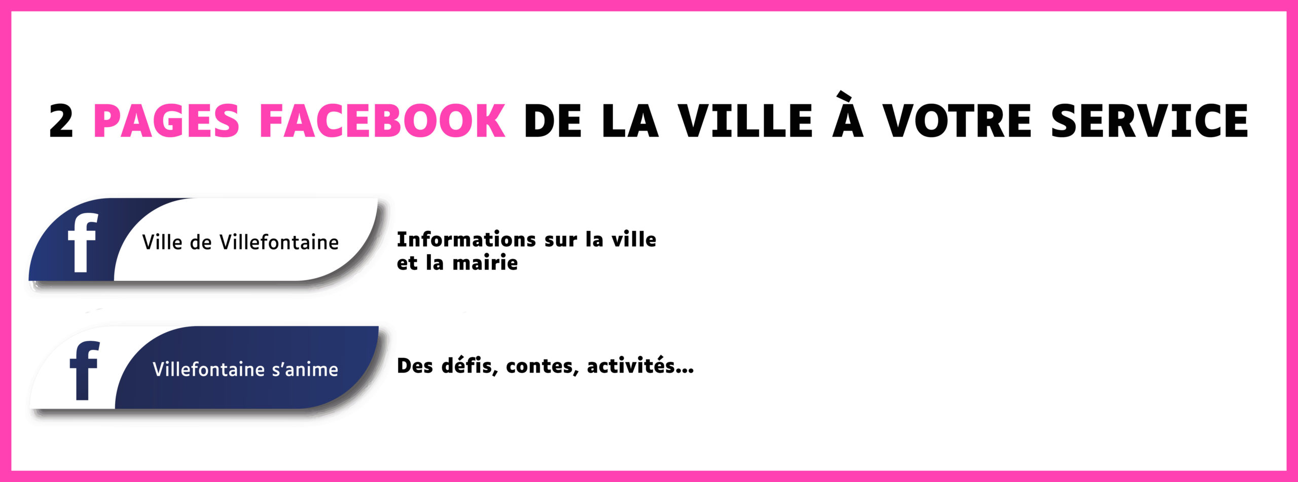 2 pages facebook Villefontaine