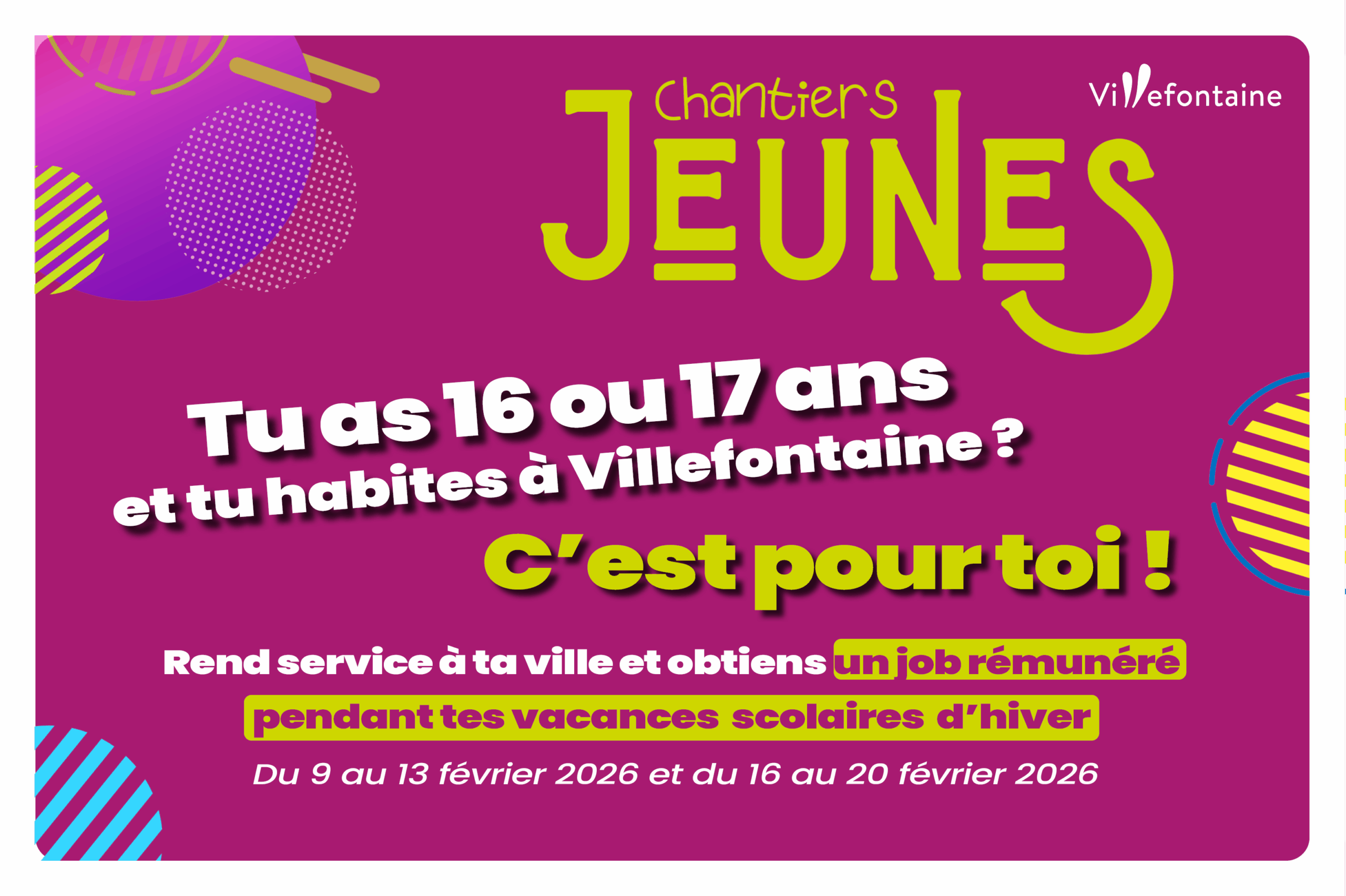 Lire la suite à propos de l’article Chantiers jeunes